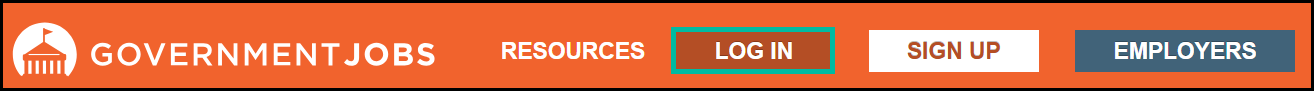 Image of GovernmentJobs.com login header